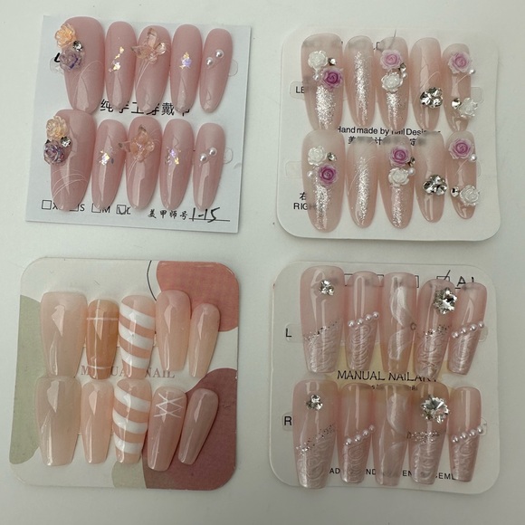 Handmade press on nails bundle of four sets size large - Picture 13 of 13
